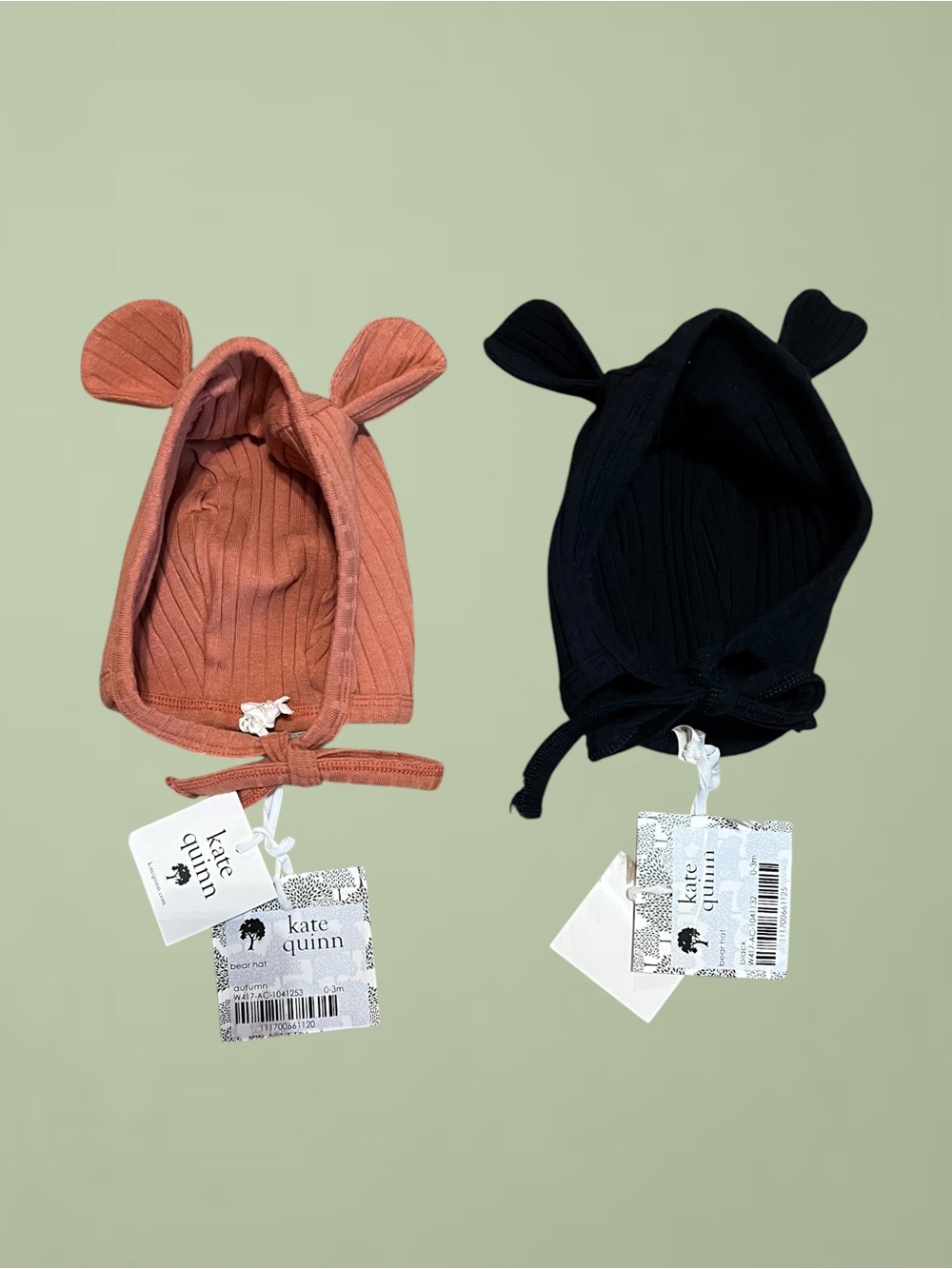 Kate Quinn Bear Hat Bundle Sz 0-3 Months